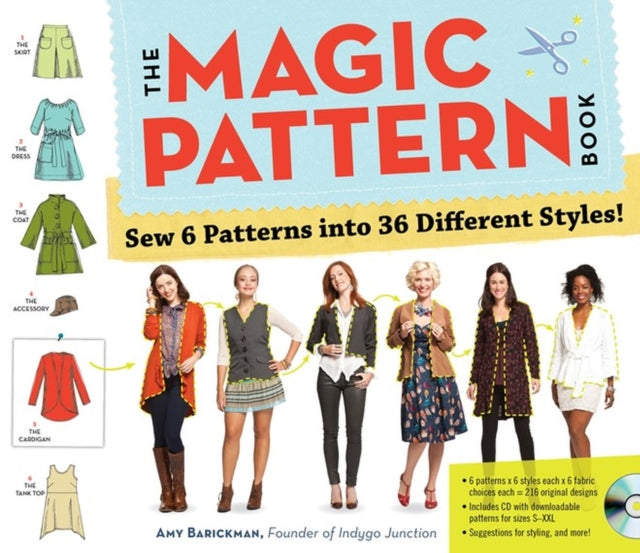 Binding: Paperback
Description: A whole wardrobe in a book. Imagine a pattern. A pattern for a simple skirt. Let's call it The Skirt. Now imagine that this pattern is magic it not only yields one stylish skirt but in fact can be used to make six stylish skirts.