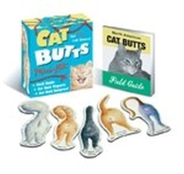 Binding: Multiple Components
Description: Just watch your cat lovers connect with this charming magnetic mini kit! Five popular breeds immortalized on die - cut magnets with a bonus hairball piece too! The Educational North American Cat Butts Field Guide rounds out this epic gift opportunity from the Blue Q gang.