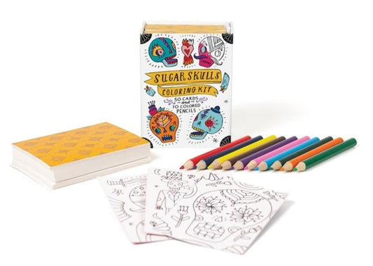 Binding: Multiple Components
Description: This beautifully illustrated coloring kit is the perfect gift for creative people who like both sugar skulls and coloring. Sugar skulls are traditionally used to honor departed loved ones in central and southern Mexico specifically for celebrations like Day of the Dead.