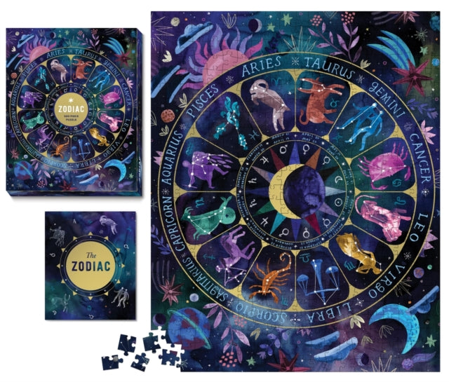 Binding: Multiple Components
Description: Indulge your love of astrology with the Zodiac Puzzle a deluxe 500 - piece puzzle celebrating the twelve signs.* 500 - piece puzzle: Printed on high - quality stock this full - color puzzle includes 500 printed pieces that form a beautiful astrological scene.