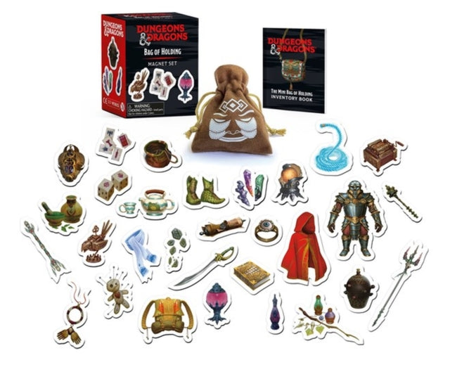 Binding: Multiple Components
Description: An officially licensed collectible magnet set inspired by the Bag of Holding an in - game object in the popular tabletop RPG brand Dungeons & Dragons and a perfect gift for any D& D fan.
