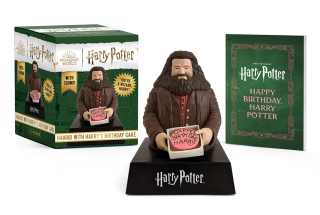 Binding: Multiple Components
Description: Celebrate Harry Potter's birthday (or your own or a fellow Wizarding World fan's) with this one - of - a - kind gift set featuring the boy wizard's birthday cake from Hagrid that plays the immortal line You re a Wizard Harry .
