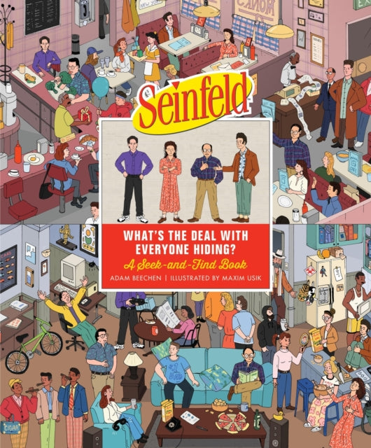Binding: Hardcover
Description: Where are Jerry Elaine George and Kramer hiding? Are they at Jerry's apartment? Their usual booth at Monk's? Maybe they're at a baseball game? See if you can find out in this officially licensed search - and - find activity book for all ages.