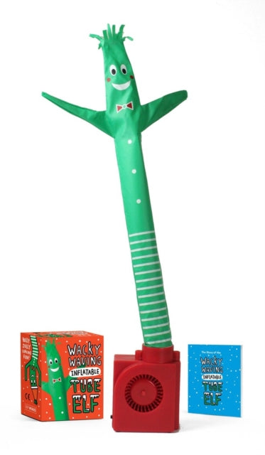 Binding: Multiple Components
Description: Meet the Wacky Waving Inflatable Tube Guy's festive cousin: Tube Elf! He's holly. He's jolly. He's perfect for gifting or for adorning your mantle this Christmas.