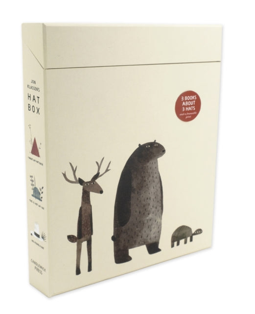 Binding: Collectible And Gift Editions
Description: Multiple award - winning and bestselling author Jon Klassen's acclaimed and bestselling hat trilogy is now available for the first time as a hardback boxed set. The bear's hat is gone and he wants it back.