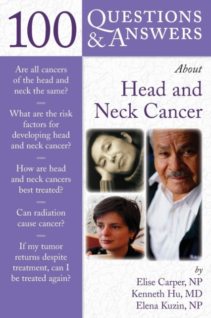 Binding: Paperback
Title: 100 Questions & Answers About Head And Neck Cancer
Author(s): Kuzin Elena
Publisher: Jones And Bartlett Publishers Inc
Barcode: 9780763743079
Pages: 120 Pages
Publication Date: 12/1/2007
Category: Oncology