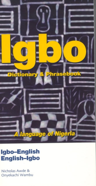 Binding: Paperback
Description: Igbo also known as ibo is one of the major languages of Nigeria. This guide contains an introduction to basic grammar two - way dictionary and helpful phrases arranged in 34 sections each of which deals with aspects of everyday life.