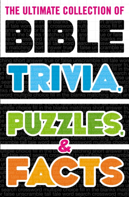 Binding: Paperback
Description: Bible Learning Made Fun! Christians often struggle to feel familiar with their Bibles. But learning and understanding facts about Bible history places people events and even memory verses can be fun and engaging for the whole family.
