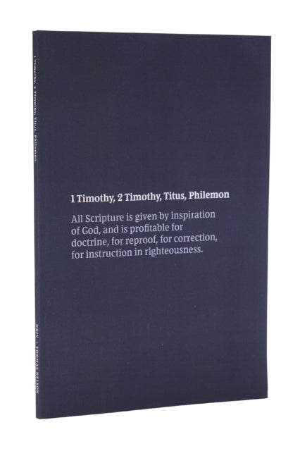 Binding: Paperback
Description: A unique Scripture - engagement format with room to write notes and prayers ideally suited for following a sermon series in church participating in small - group study or for individual devotional and study time.