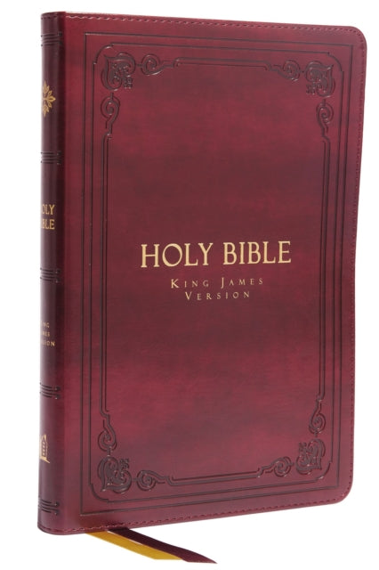 Binding: Special Bindings
Description: The timeless King James Version Bible deserves an edition consistent with its heritage: traditional 2 - column text red letter words of Christ beautiful large Comfort Print and a classic cover design.