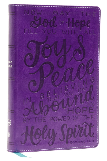 Thomas Nelson - Nkjv Holy Bible For Kids Verse Art Cover Collection Leathersoft Purple Comfort Print Holy Bible New King James Version