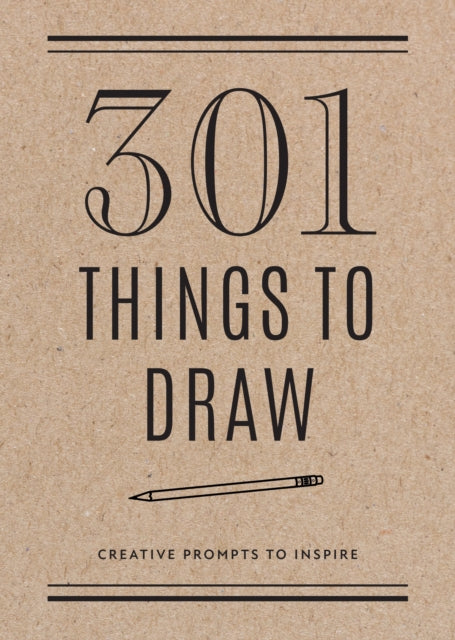 Binding: Paperback
Description: Conquer that blank page staring back at you! 301 Things to Draw is a guided sketchbook designed to get you drawing right away so you spend less time pondering and more time unlocking your creativity.