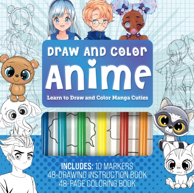Binding: Kit
Description: Draw & Color Anime kit is a hands - on all - in - one introduction to drawing and coloring in the popular anime and manga styles.