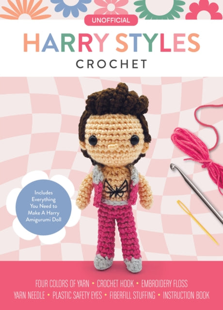 Binding: Kit
Description: Harry Styles is a Grammy - winning pop star fashion icon and now with the Unofficial Harry Styles Book and Crochet Kit you can turn Harry into an adorable crochet doll! The crochet instruction book includes everything you need to know to make your own adorable crocheted Harry Styles doll.