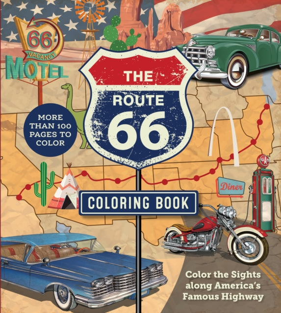 Binding: Paperback
Description: Get your (creative) kicks on Route 66 with these coloring pages! Follow along from Chicago to L a as this coloring book takes you to famous sites along the 2,400 - mile route.