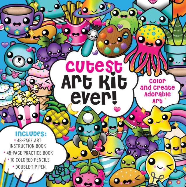 Binding: Kit
Description: Learn how to create adorable illustrations featuring everyday objects in this all - in - one kit with step - by - step guide practice book colored pencils and double - tip pen to kickstart your creative journey.