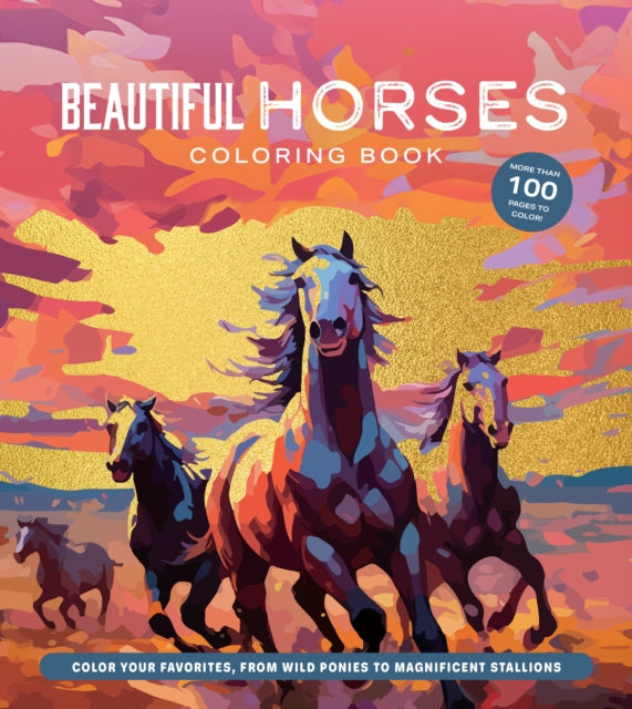Binding: Paperback
Description: Go for a wild creative ride with Beautiful Horses Coloring Book. Whether they are galloping across the plains or grazing in a field there's just something captivating about horses.