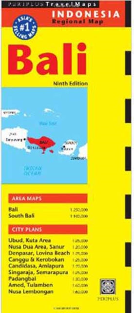 Binding: Visual And Mapping
Description: The Bali Travel Map from Periplus is designed as a convenient easy - to - use tool for travelers. Created using durable coated paper this map of China is made to open and fold multiple times whether it's the entire map that you want to view or one panel at a time.