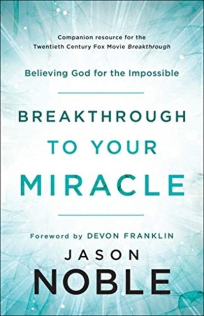 Binding: Paperback
Description: In this powerful companion to the major motion picture Breakthrough Pastor Jason Noble explores biblical and present - day accounts of miracles shows how God works to invade the natural with the supernatural and provides principles and tools to help you welcome the miraculous.