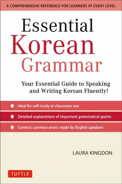 Binding: Paperback
Description: Do you want your Korean language skills to shine? Essential Korean Grammar offers what you need to understand and express which grammar option is best. Having a solid understanding of grammar is vital to learn Korean effectively.