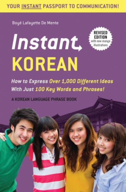 Binding: Paperback
Description: It's amazing how 100 key words and phrases provide instant communication! Do you want to speak conversational Korean but are too busy to study it? Are you visiting Korea for a short time and want a Korean phrase book to help you communicate? If so this Korean phrasebook for you.