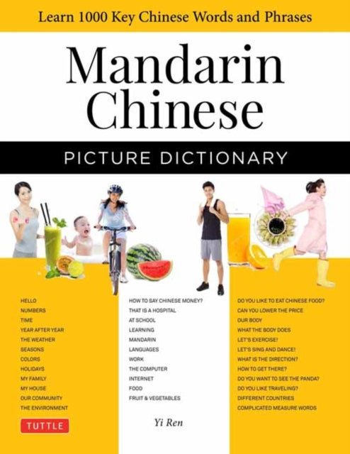 Binding: Hardcover
Description: This Mandarin picture dictionary covers the 1,500 most useful Mandarin Chinese words and sentences. Each word and sentence is given in Chinese characters with Hanyu Pinyin pronunciation and English definition. The words are grouped into 38 themes or topics.
