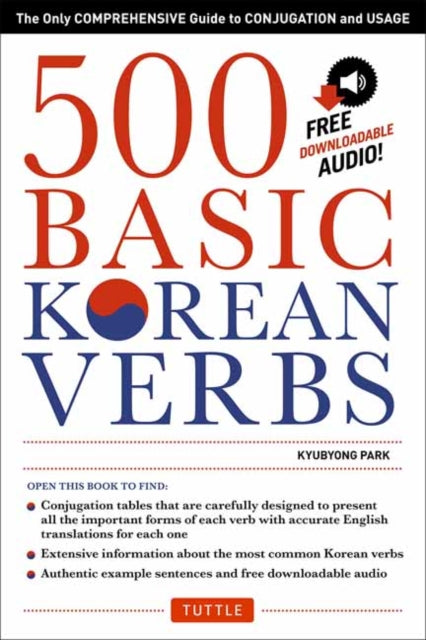 Binding: Paperback
Description: 500 Basic Korean Verbs is a complete study guide to the most common Korean verbs Korean grammar is notoriously difficult for foreigners to master but is essential for those wishing to learn Korean.