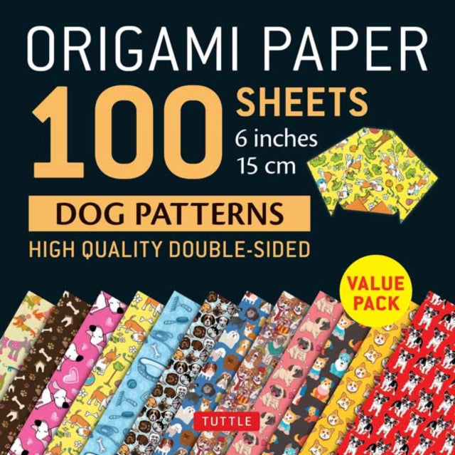 Binding: Notebooks, Journals, And Diaries
Description: This pack contains 100 high - quality origami sheets printed with colourful and attractive Dog Designs.
