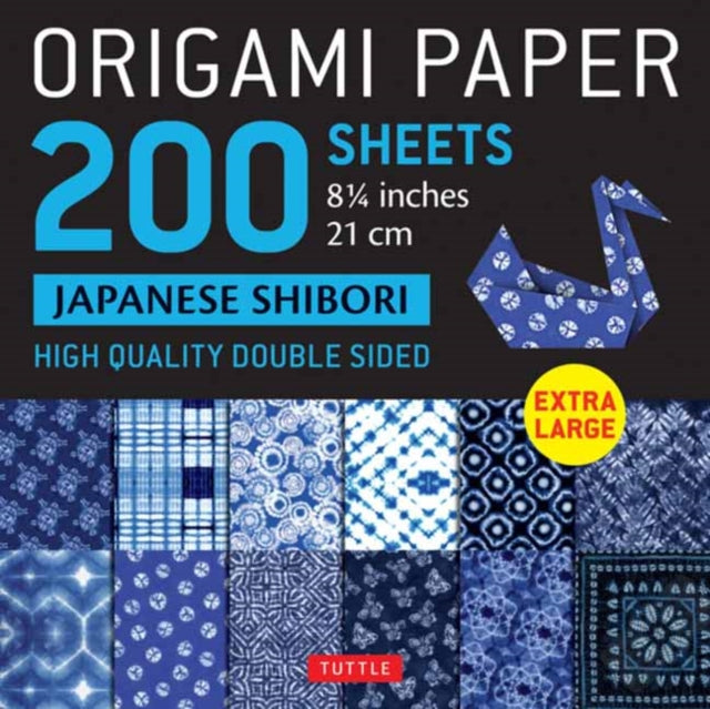 Binding: Notebooks, Journals, And Diaries
Description: This pack contains 200 extra large (8.25 inch) origami sheets printed with indigo shibori designs.
