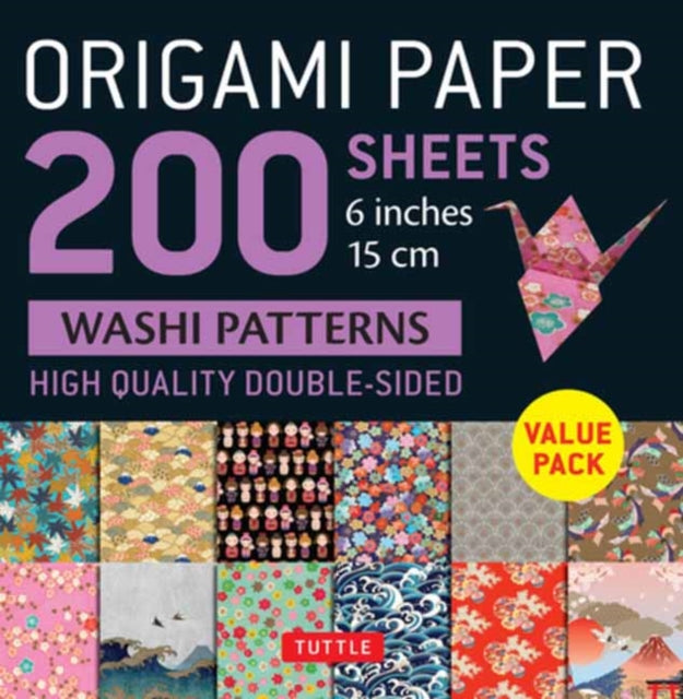 Binding: Notebooks, Journals, And Diaries
Description: This pack contains 200 high - quality origami sheets printed with colorful patterns inspired by traditional Japanese Washi. These origami papers were developed to enhance the creative work of origami artists and paper crafters.