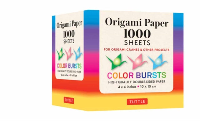 Binding: Notebooks, Journals, And Diaries
Description: This paper pack contains 1,000 high - quality small 4 - inch origami sheets printed with colorful radial color burst designs. These origami papers were developed to enhance the creative work of origami artists and paper crafters.