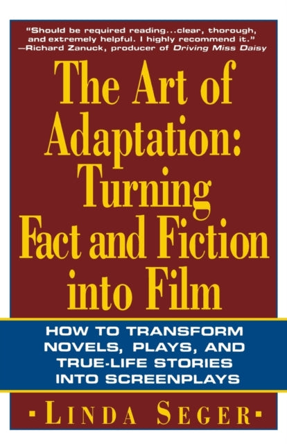 Binding: Paperback
Description: A comprehensive handbook for those who want to adapt factual and fictional material into film.
Title: The Art Of Adaptation Turning Fact And Fiction Into Film
Author(s): Seger Linda
Publisher: Henry Holt And Co.