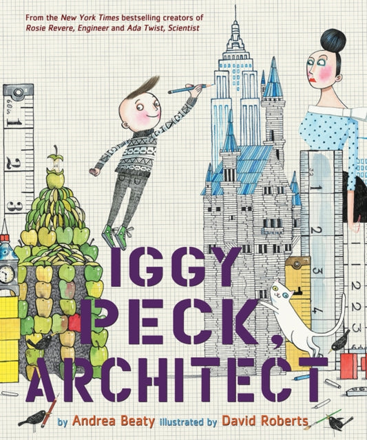 Binding: Hardcover
Description: Iggy Peck has been building fabulous creations since he was two. His parents are proud of their son though sometimes surprised by some of Iggy's inventive creations (like the tower he built out of used diapers).