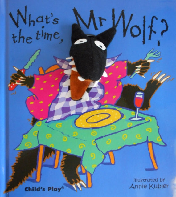 Binding: Hardcover
Description: A fabulous finger puppet interpretation of this evergreen children's game. Follow Mr. Wolf and Little Wolf through the hours in their day from waking up to the all - important dinner time. Digital and analogue clocks on each page help us learn to tell the time.