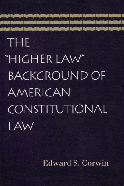 Binding: Paperback
Description: Having written extensively on various aspects of the American constitutional order Edwards Corwin is considered a leading constitutional scholar of the twentieth century.