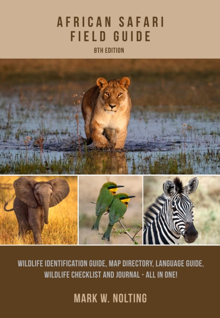 Binding: Educational And Professional
Description: The perfect book to take on safari a wildlife/botany guide phrase book safari diary color map directory and wildlife checklist all in one. This new edition of the African Safari Field Guide is the perfect book to take on safari.