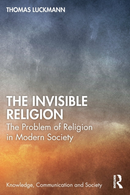Binding: Paperback
Description: The Invisible Religion is a modern classic of social science. Its influence goes well beyond sociology as it continues to inspire research in such diverse fields as sociology of knowledge ethnology theology sociology of religion and religious studies.