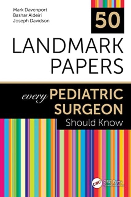 Binding: Paperback
Description: This book identifies the 50 key scientific articles in the field of pediatric surgery.
