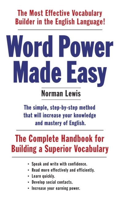 Binding: Paperback
Description: The most effective English language vocabulary builder available: this time - tested classic has helped millions achieve mastery of English and improve their communications skills in business the classroom and in life.