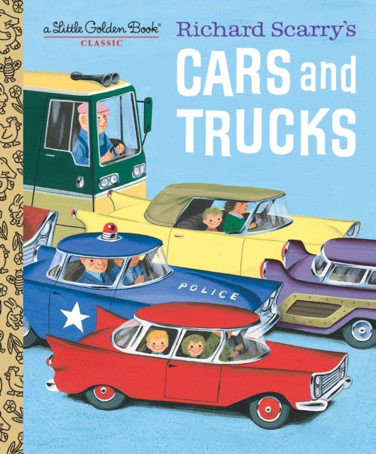 Binding: Hardcover
Description: Hit the road with Richard Scarry's classic Little Golden Book all about cars and trucks! Tweet! goes the policeman's whistle. All the trucks stop. This beloved Richard Scarry classic gives readers an exciting array of vehicles.