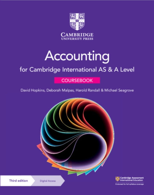 Binding: Multiple Components
Description: This series supports teachers and students of Cambridge International AS & A Level Accounting (9706) for examination from 2023.