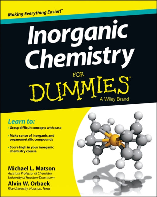 Binding: Paperback
Description: A guide to inorganic chemistry that explains the principles of inorganic chemistry and includes worked - out problems to enhance your understanding of the key theories and concepts of the field.
Title: Inorganic Chemistry For Dummies
Author(s): Orbaek Alvin W.