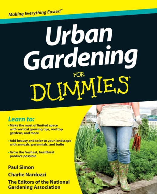 Binding: Paperback
Description: The easy way to succeed at urban gardening A townhouse yard a balcony a fire escape a south - facing window even a basement apartment can all be suitable locations to grow enough food to save a considerable amount of money and enjoy the freshest healthiest produce possible.
