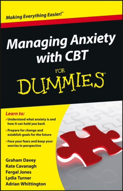 Binding: Paperback
Description: Don't panic! Combat your worries and minimize anxiety with CBT! Cognitive Behavioural Therapy (CBT) is a hugely popular self - help technique which teaches you to break free from destructive or negative behaviors and make positive changes to both your thoughts and your actions.