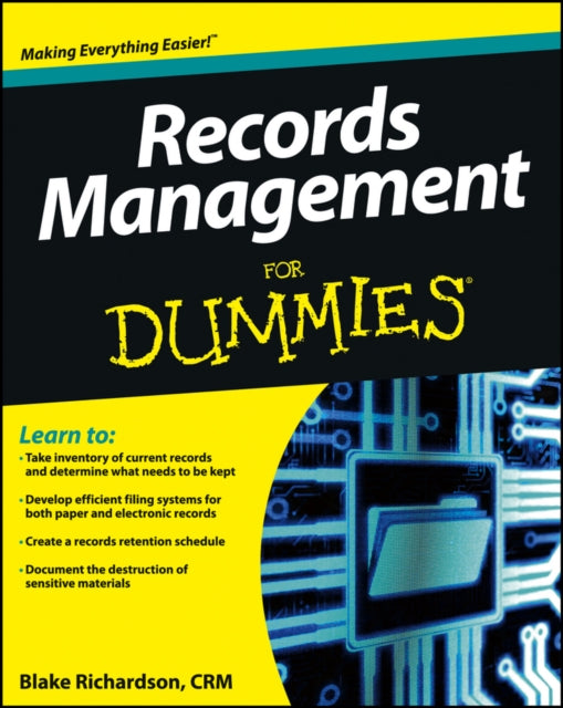 Binding: Paperback
Description: Here's what you should know to manage data records efficiently With proper electronic data management your business can lower costs improve efficiency eliminate duplication and be protected in the event of a lawsuit.