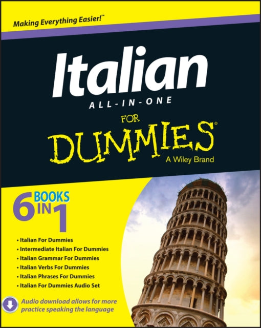 Binding: Paperback
Description: Learn to speak Italian like a native? Easy. Italian All - in - One For Dummies appeals to those readers looking for a comprehensive all - encompassing guide to mastering the Italian language.