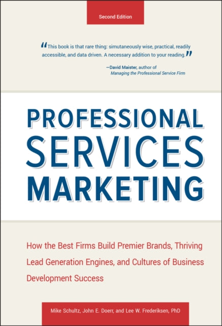 Binding: Hardcover
Description: A proven approach to revenue - generating marketing and client development Professional Services Marketing is a fully field - tested and research - based approach to marketing and client development for professional services firms.