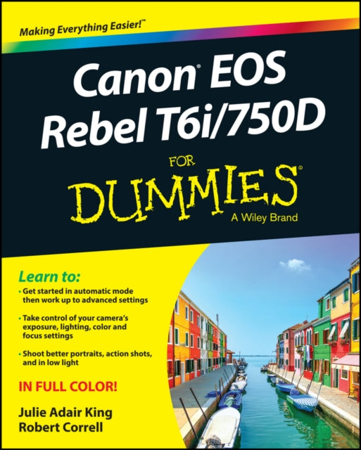 Binding: Paperback
Description: Get picture - perfect shots with your Canon EOS Rebel T 6i/750 D Your Canon EOS Rebel T 6i/750 D is capable of taking incredibly cool and truly frame - worthy photos but unless you know how use it properly your pictures won't be worth a thousand words.