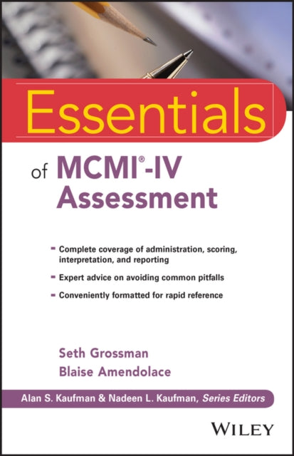 Binding: Paperback
Description: Quickly acquire the knowledge and skills you need to administer score and interpret the MCMI (R) - IV Essentials of MCMI (R) - IV Assessment is the definitive source of up - to - date practical information for clinicians and students using the MCMI(R) - IV inventory.