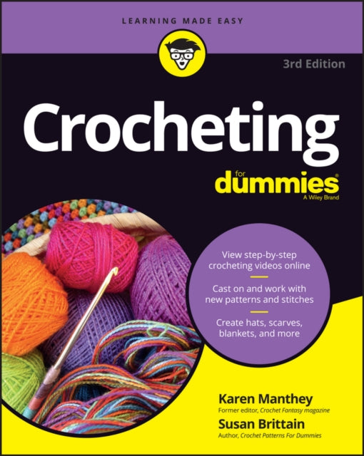 Binding: Paperback
Description: Get hooked on the art of crochet The crochet craze has taken the craft world by storm. If you've caught the bug and want to take your skills from beginner to beguiling look no further than the friendly guidance in this bestselling guide.